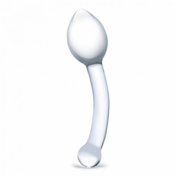 Dildo Anale Doppio in Vetro "GLAS" (Trasparente) 