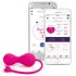 LOVELIFE BY OHMIBOD - KRUSH - Duo di palline per esercizi di Kegel intelligenti con batteria ricaricabile (rosa) 