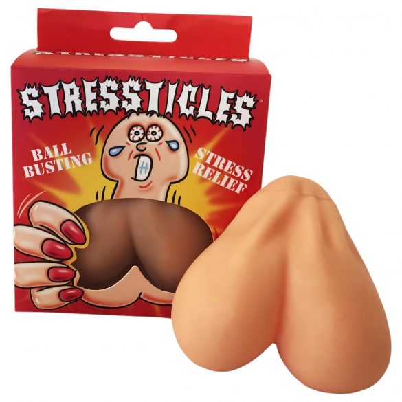 Palle Stressanti - Sfere Anti-Stress a forma di testicoli (color carne) 