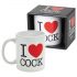 I Love Cock - tazza (nera) 