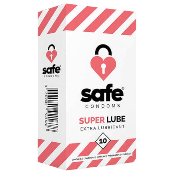 SAFE Super Lube - preservativi extra lubrificati (10 pezzi)