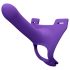 Stimolatore Strap-On ZORO - Dildo con Cintura (viola) 