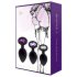 Rianne - Set di 3 plug anali in silicone (nero)