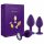 Set di Dildo Anali Rianne in Silicone a 3 Pezzi (Viola) 