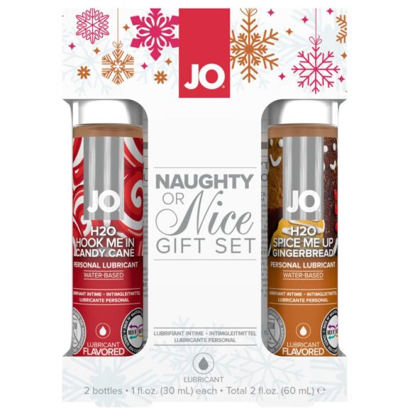 Set di Lubrificanti Festivi a Base Acquosa - System JO Naughty (2x30ml) 