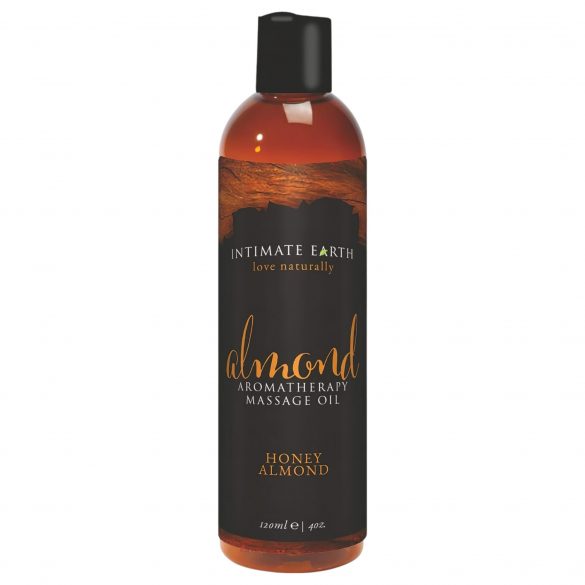 Olio da massaggio rilassante Intimate Earth Mandorla - organico - aroma di miele e mandorla (120ml) 