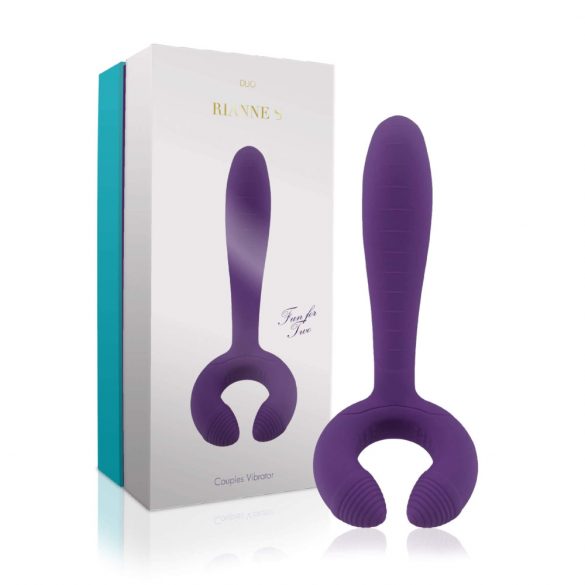 Rianne Duo - Vibratore di Coppia Impermeabile e Ricaricabile (Viola) 