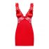 Babydoll Seducente Rosso con Pizzo e Tanga Coordinato 