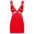 Babydoll Seducente Rosso con Pizzo e Tanga Coordinato 