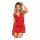 Babydoll Seducente Rosso con Pizzo e Tanga Coordinato  - L/XL