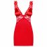 Babydoll Seducente Rosso con Pizzo e Tanga Coordinato  - L/XL