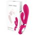 Vibratore Punto G con Stimolazione Clitoridea "Nomi Tang Wild Rabbit 2" Ricaricabile (Rosa) 