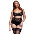 Set di Lingerie in Pizzo Taglie Forti BACI - Nero (XL-XXL) 