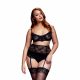 Set di Lingerie in Pizzo Taglie Forti BACI - Nero (XL-XXL) 