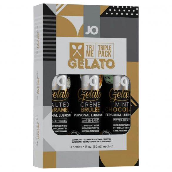 Set di Lubrificanti Aromatizzati "Gelato JO" - Trio Selezione (3 x 30ml) 