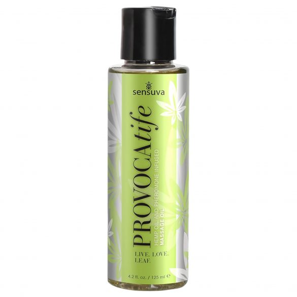 Sensuva Provocatife - Olio da massaggio intenso con Canapa e Feromoni (120ml) 