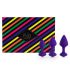 Set di Dildo Anali FEELZTOYS Bibi - Viola (3 Pezzi) 