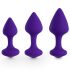 Set di Dildo Anali FEELZTOYS Bibi - Viola (3 Pezzi) 