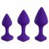 Set di Dildo Anali FEELZTOYS Bibi - Viola (3 Pezzi) 