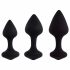 Set di dildo anali FEELZTOYS Bibi - nero (3 pezzi) 