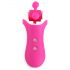 Vibratore Stimolatore Clitoride e Simulatore di Sesso Orale Clitella di FEELZTOYS - Ricaricabile e Rotante (Rosa) 