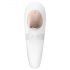 Satisfyer Pro 4 Couples - vibratore per coppie a onde d'aria ricaricabile (bianco)