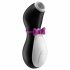 Satisfyer Penguin - Stimolatore Clitorideo Ricaricabile e Impermeabile (Bianco e Nero) 