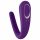 Satisfyer Double Classic - vibratore di coppia impermeabile e ricaricabile (viola)