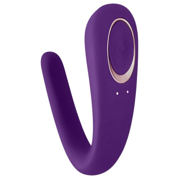 Vibratore di Coppia Impermeabile Ricaricabile Satisfyer Double Classic - Viola 