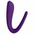 Vibratore di Coppia Impermeabile Ricaricabile Satisfyer Double Classic - Viola 