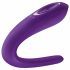 Vibratore di Coppia Impermeabile Ricaricabile Satisfyer Double Classic - Viola 