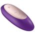 Satisfyer Double Plus Remote - vibratore per coppie a distanza, ricaricabile (viola)