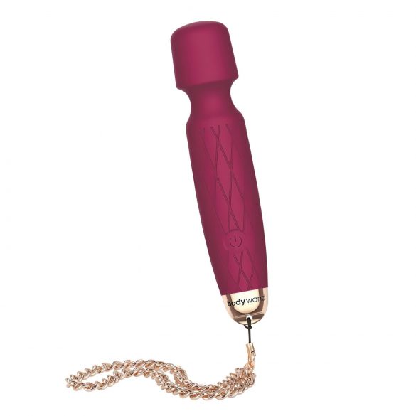 Bodywand Luxe - massaggiatore vibratore mini ricaricabile (rosa scuro) 