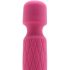 Bodywand Luxe - massaggiatore vibratore mini ricaricabile (rosa scuro) 