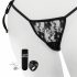 Tanga Vibrante Silenzioso con Telecomando e Mini Vibratore Clitorideo Nascosto - MySecret Screaming O - Nero (S-L) 