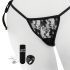 Tanga Vibrante Silenzioso con Telecomando e Mini Vibratore Clitorideo Nascosto - MySecret Screaming O - Nero (S-L) 