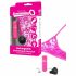 Set Intimo Vibrante Segreto - Mini Vibratore Clitorideo Ricaricabile con Telecomando e Perizoma in Pizzo (Rosa) Taglia S-L 