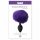 Dildo anale in silicone con coda di coniglio Sportsheets Sincerely (nero-viola) 