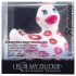 My Duckie Romance 2.0 - vibratore clitorideo impermeabile (bianco-rosa)