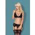 Set Lingerie in Pizzo Romantico ed Elegante "Obsessive 810" (nero) 