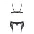 Set Lingerie in Pizzo Romantico ed Elegante "Obsessive 810" (nero) 