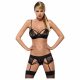 Set Intimo Ricamato in Pizzo Obsessive Wonderia (Nero) 