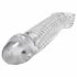 OXBALLS Muscle - guaina per pene con superficie a costine (trasparente)