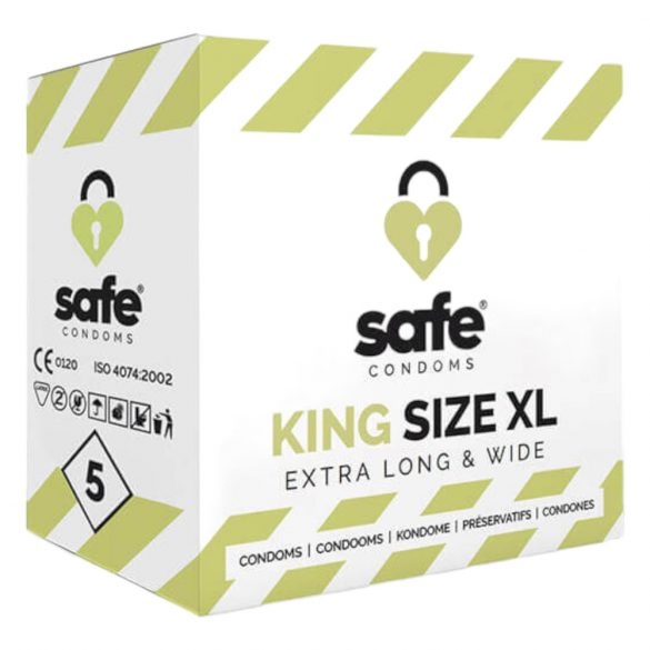 Preservativi SAFE King Size XL - extra large (5 pezzi) 