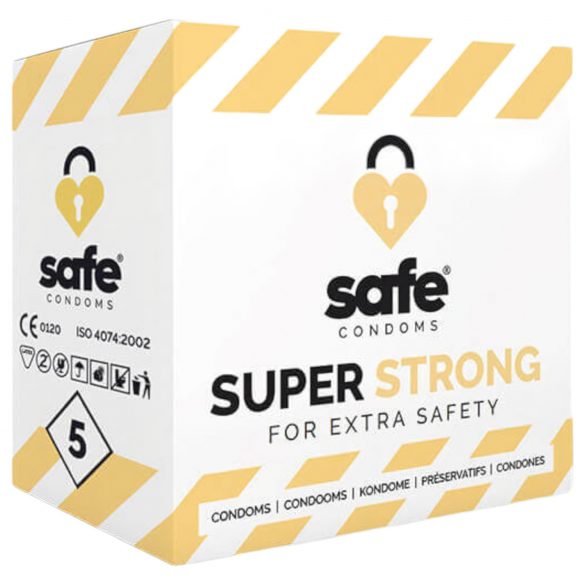 Preservativi SAFE Super Forti - extra resistenti (5 pezzi) 