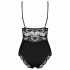 Body Flessibile con Decorazioni in Pizzo Obsessive 810-TED-1 (Nero) 