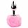 Plug Anale in Metallo con Coda di Coniglietto FeelzToys (Argento-Rosa) 