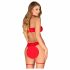 Set Intimo Obsessive Kissmas Rosso 