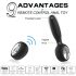 Aixiasia Dylon-Remote - vibratore anale ricaricabile, wireless (nero)