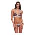 Set Intimo Floreale con Reggiseno in Pizzo  - M/L